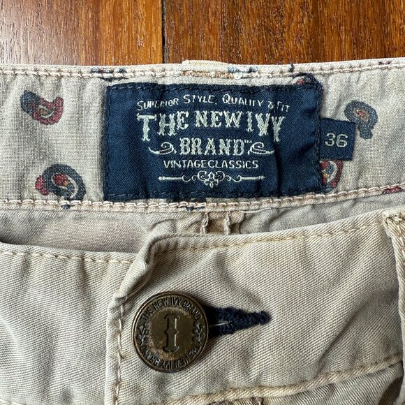 The New Ivy Sz 36 x 30 Tan 5 Pocket Pants - Picture 6 of 8